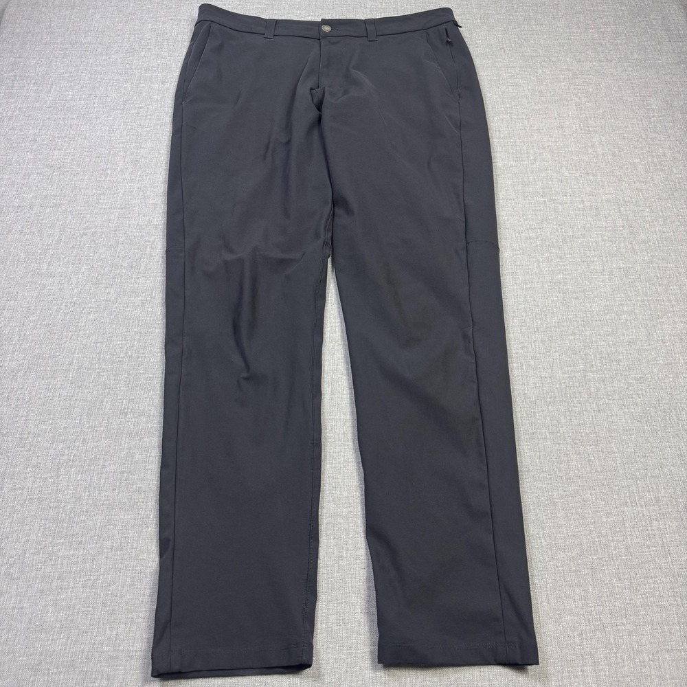 Lululemon Commission ABC Slim Fit Trousers Performance Pants Mens 34 Black